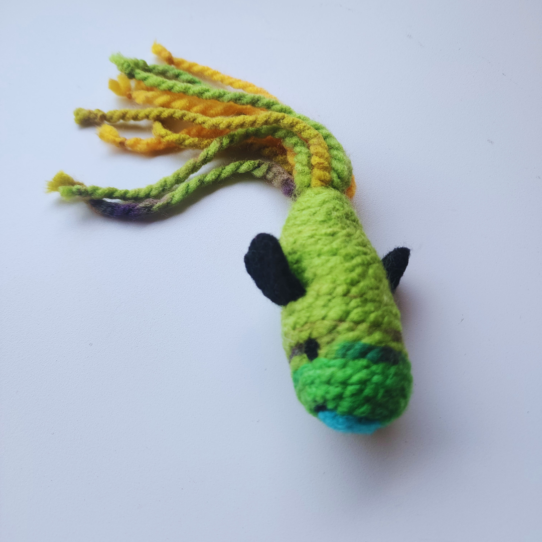 Handmade Catnip Fish Cat Toy, Durable Wool & Acrylic