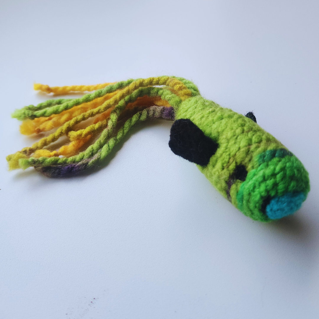 Handmade Catnip Fish Cat Toy, Durable Wool & Acrylic