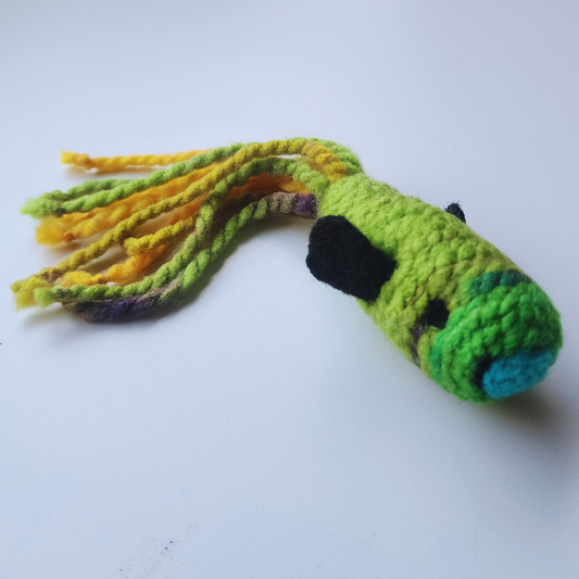 Handmade Catnip Fish Cat Toy, Durable Wool & Acrylic