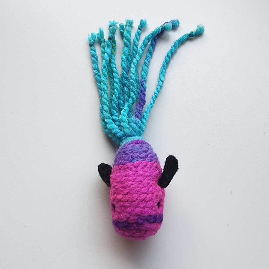 Handmade Catnip Fish Cat Toy, Durable Wool & Acrylic