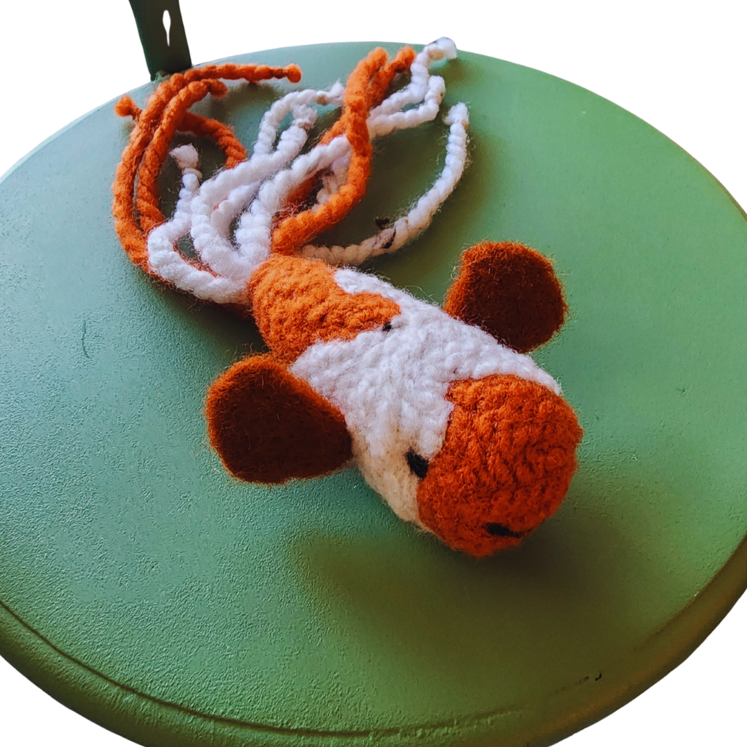 Handmade Catnip Fish Cat Toy, Durable Wool & Acrylic