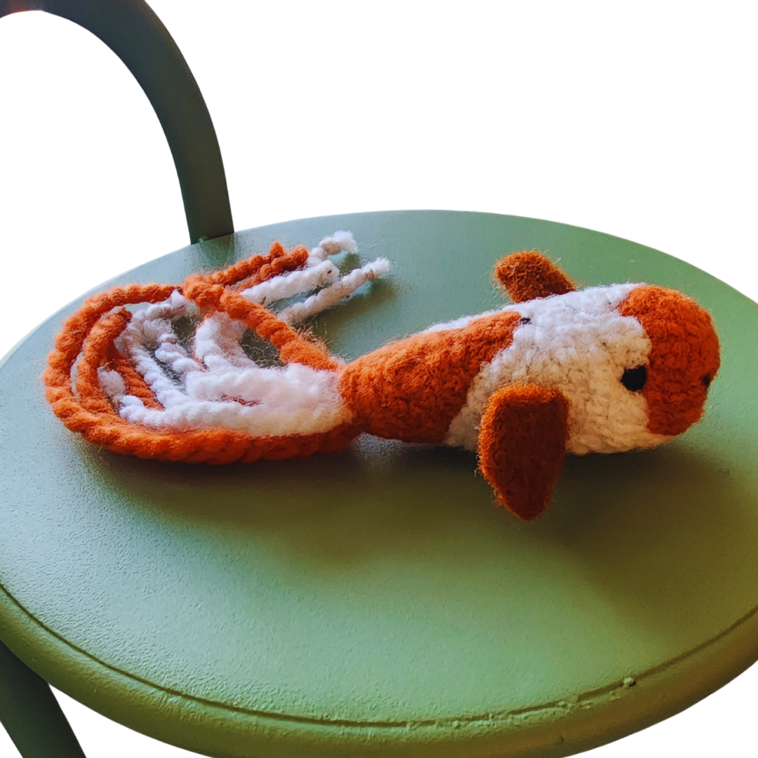 Handmade Catnip Fish Cat Toy, Durable Wool & Acrylic