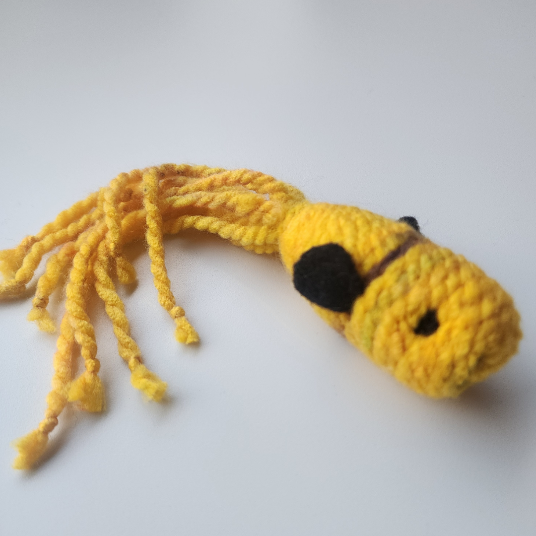 Handmade Catnip Fish Cat Toy, Durable Wool & Acrylic