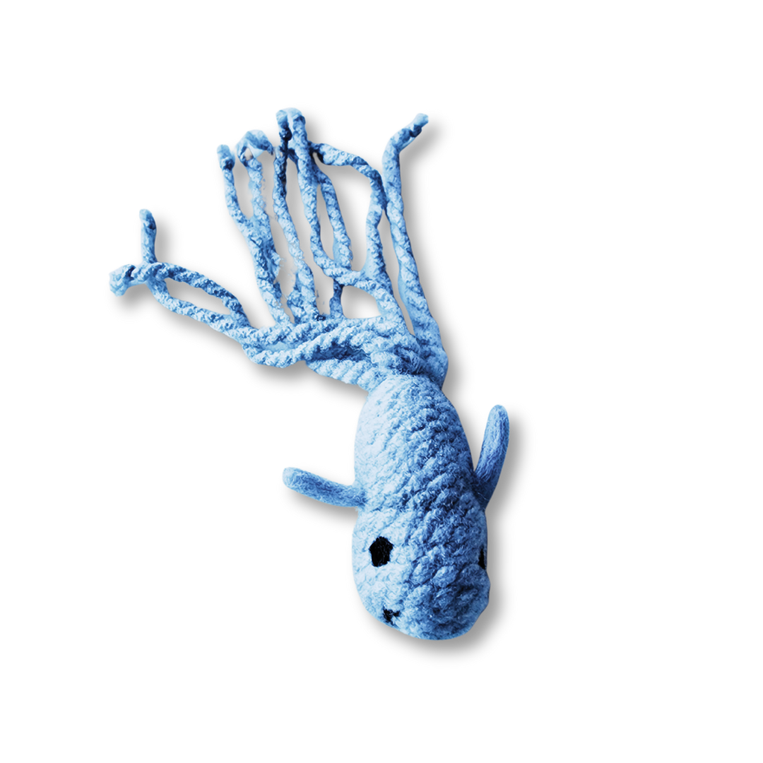 Handmade Catnip Fish Cat Toy, Durable Wool & Acrylic