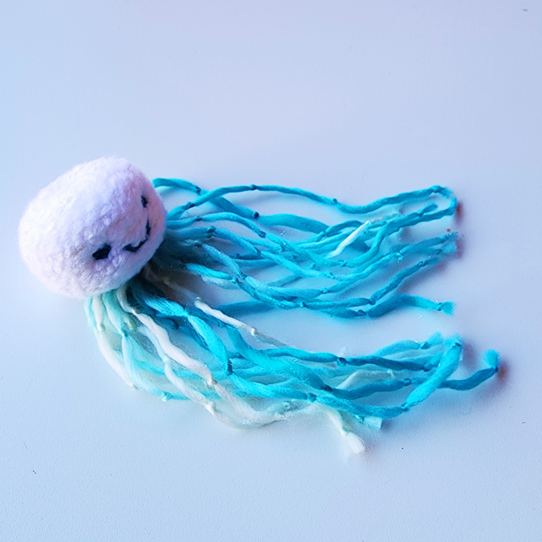 Handmade Catnip Jellyfish Cat Toy - Durable & Engaging