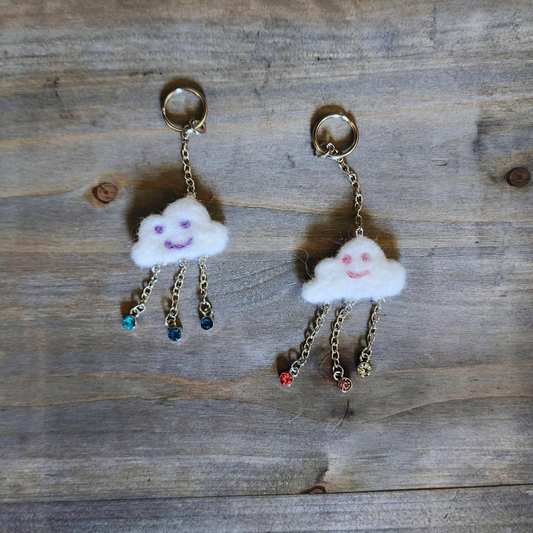 Handmade Kawaii Cloud Keychain & Bag Charm