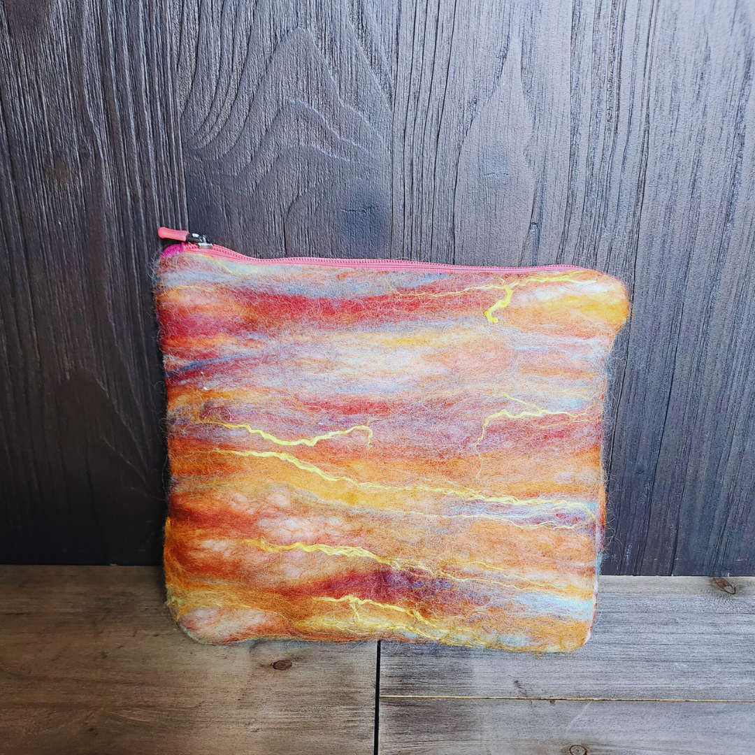 BATCH 004: Wet Felted Coin Purses with Zipper Closure