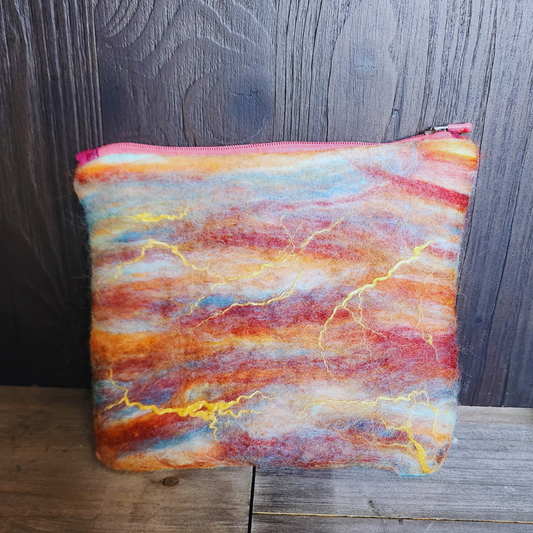 BATCH 004: Wet Felted Coin Purses with Zipper Closure