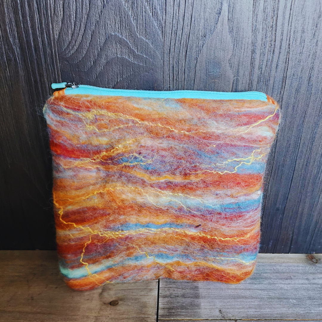BATCH 004: Wet Felted Coin Purses with Zipper Closure