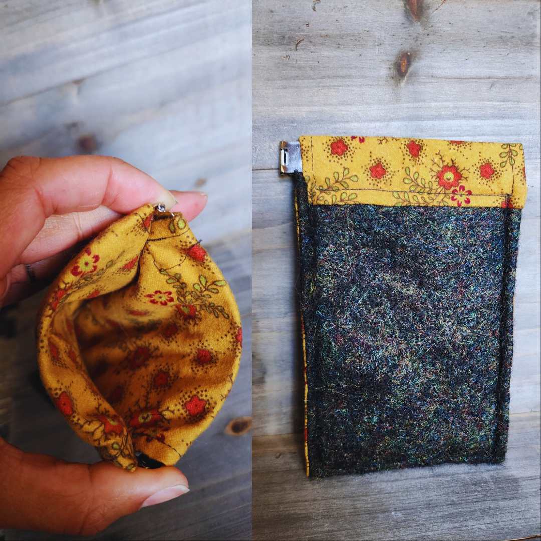 BATCH 002: Wet Felted Coin Purses with Pinch Closure
