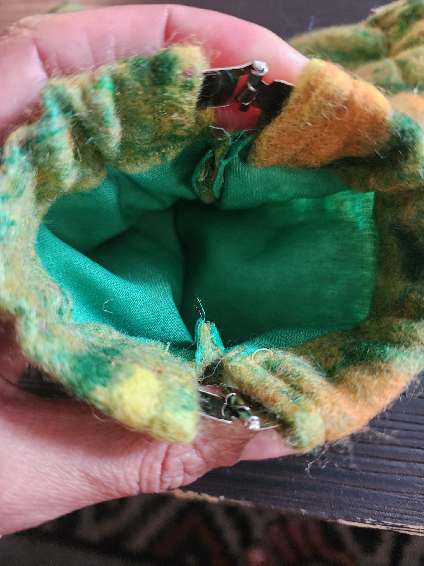 BATCH 001: Wet Felted Coin Purses with Zipper and Pinch Closure