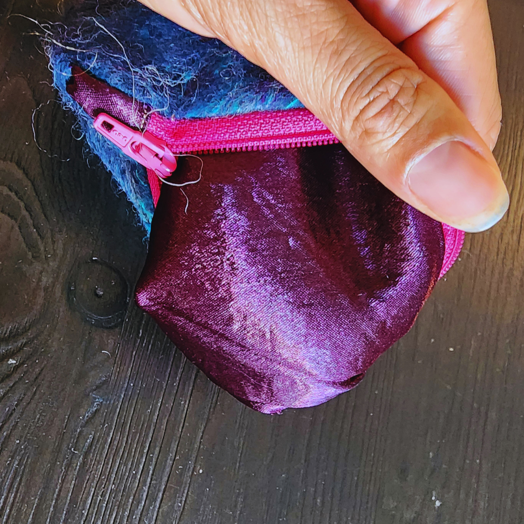 BATCH 004: Wet Felted Coin Purses with Zipper Closure