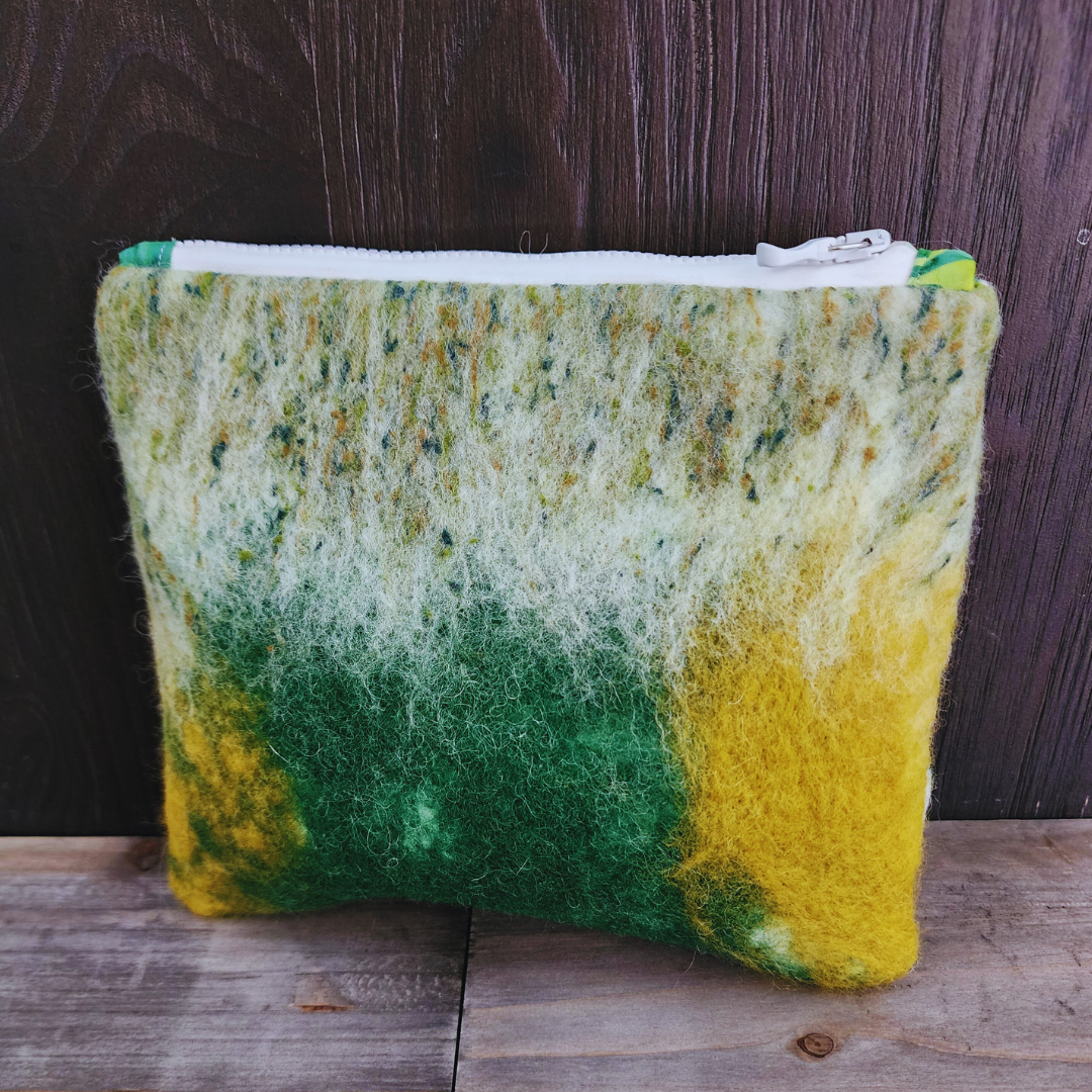 BATCH 001: Wet Felted Coin Purses with Zipper and Pinch Closure