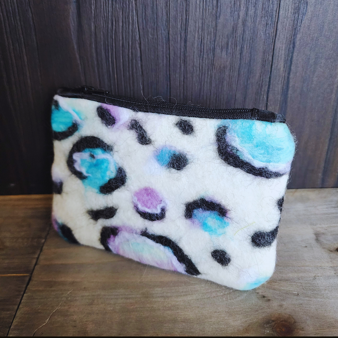 BATCH 001: Wet Felted Coin Purses with Zipper and Pinch Closure