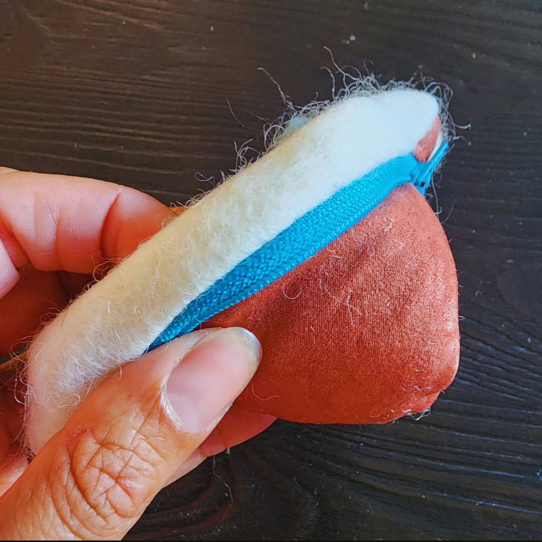 BATCH 004: Wet Felted Coin Purses with Zipper Closure